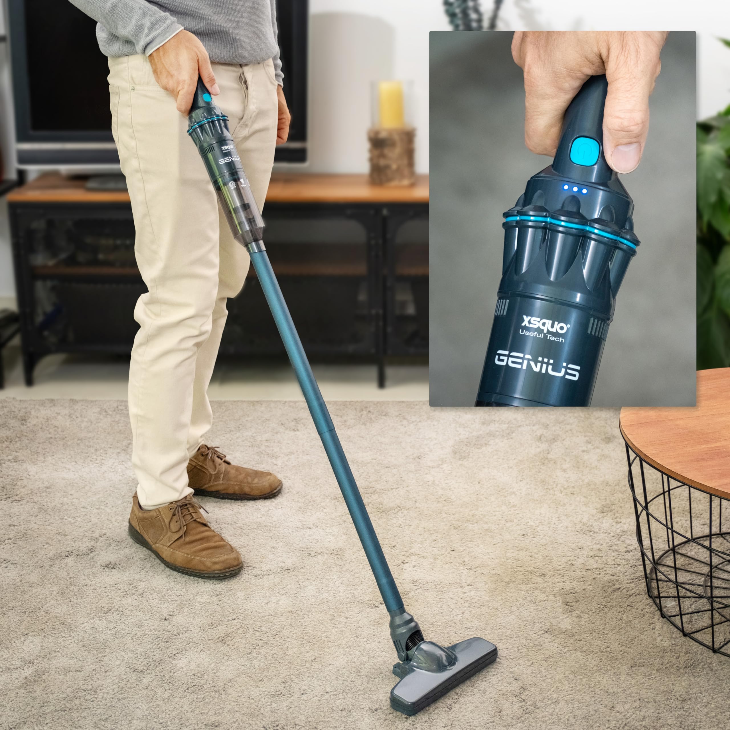 XSQUO Cordless Vacuum Cleaner - Powerful Handheld Tech for Home & Car Cleaning