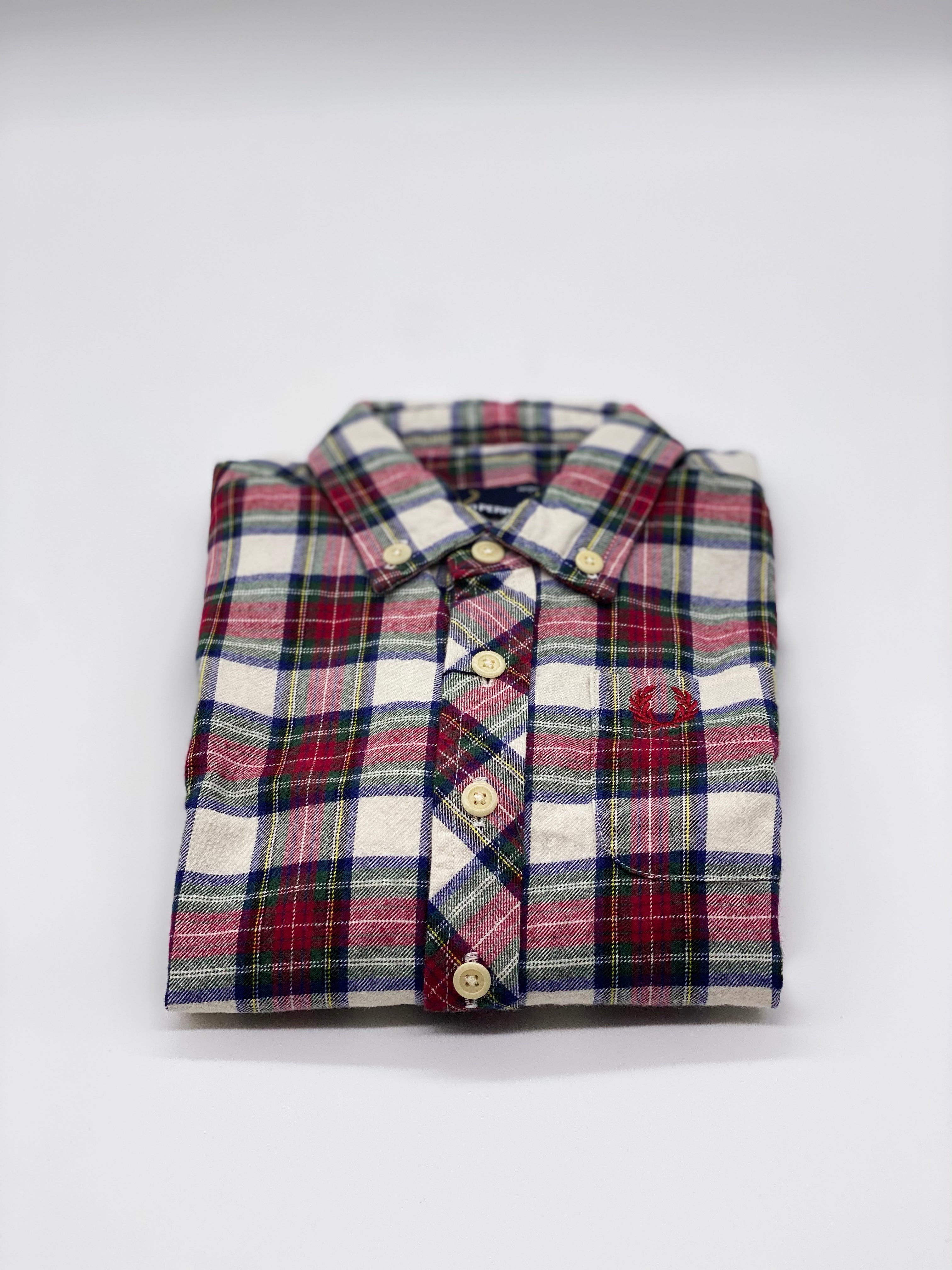 Kids' Ecru Brushed Stewart Shirt - Soft & Stylish Button-Up for Boys & Girls - Perfect for School, Playdates & Family Outings