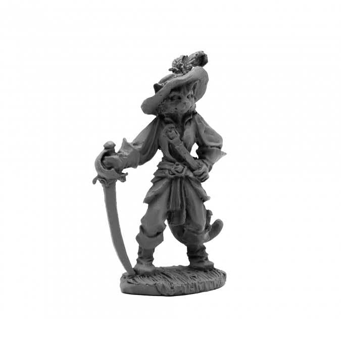 Catfolk Duelist Miniature 25mm Heroic Scale Figure - Dark Heaven Legends by Reaper Miniatures - Perfect for Tabletop RPGs, D&D Campaigns & Fantasy Wargaming