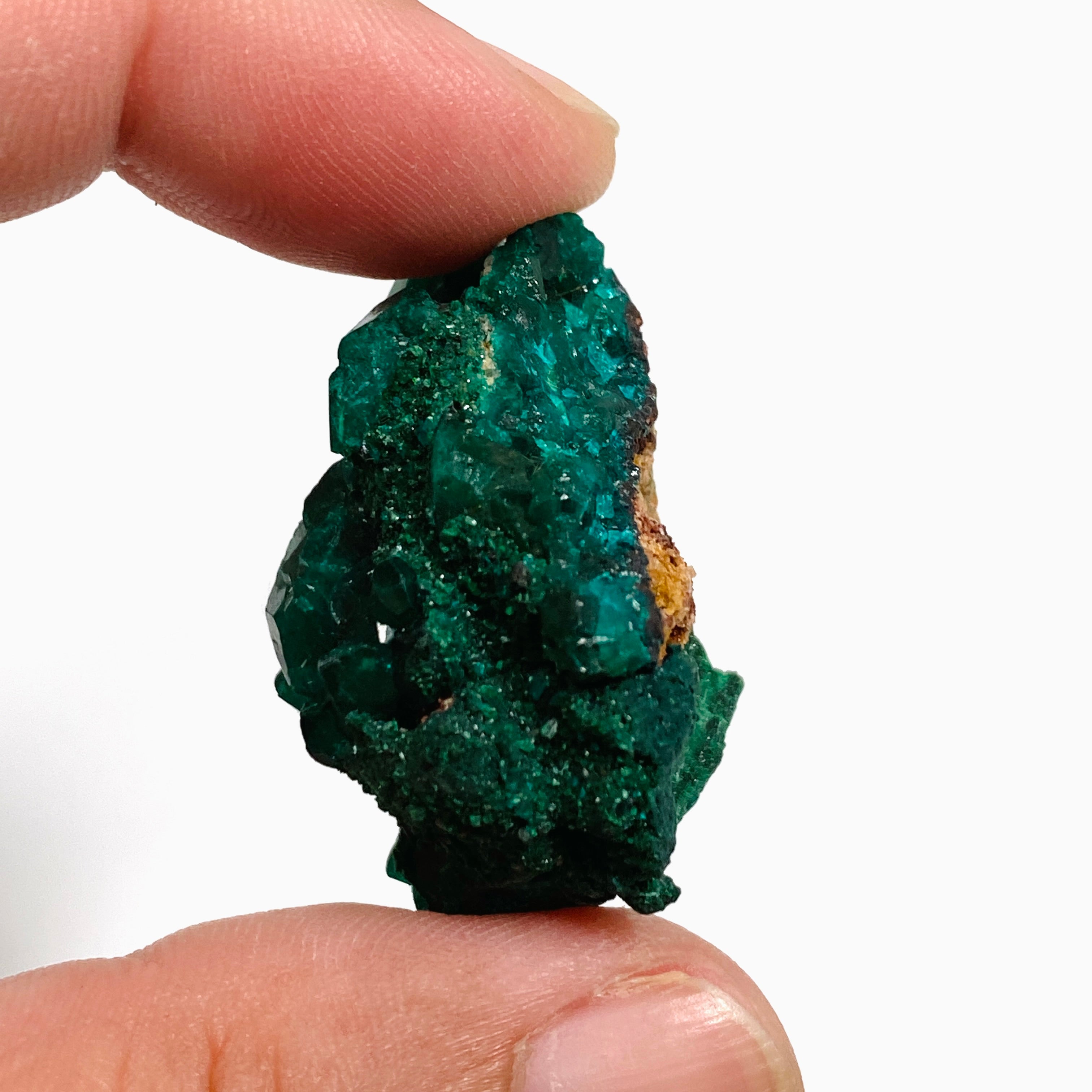 Natural Dioptase Crystal Specimen - DIOPS 04 | Rare Green Mineral Collection for Display, Healing & Meditation | Perfect for Home Decor, Office Display & Crystal Healing Practices