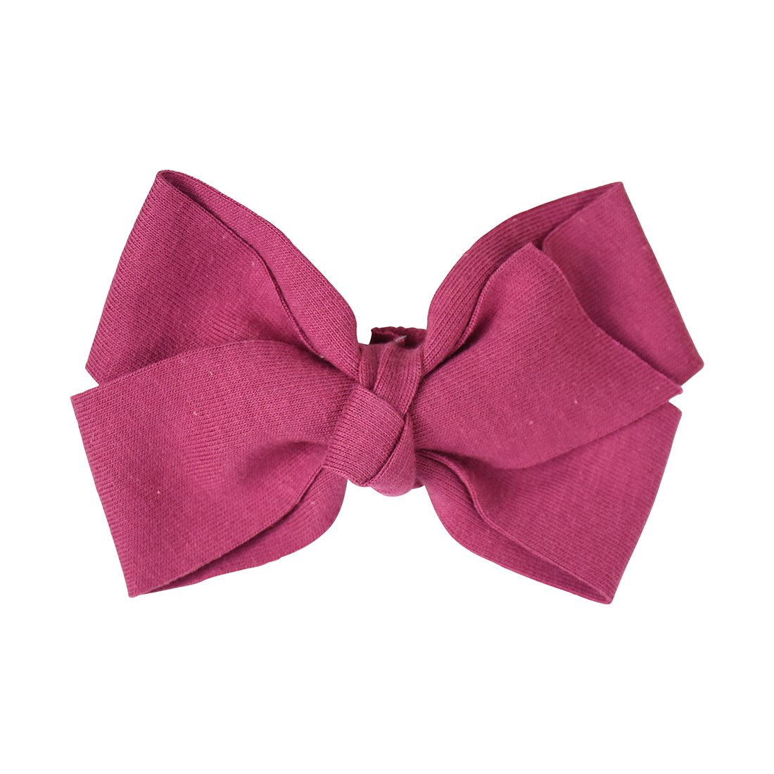 Plum 5 Inch Soft Cotton Hair Bow for Girls - Perfect for School, Parties, and Everyday Style