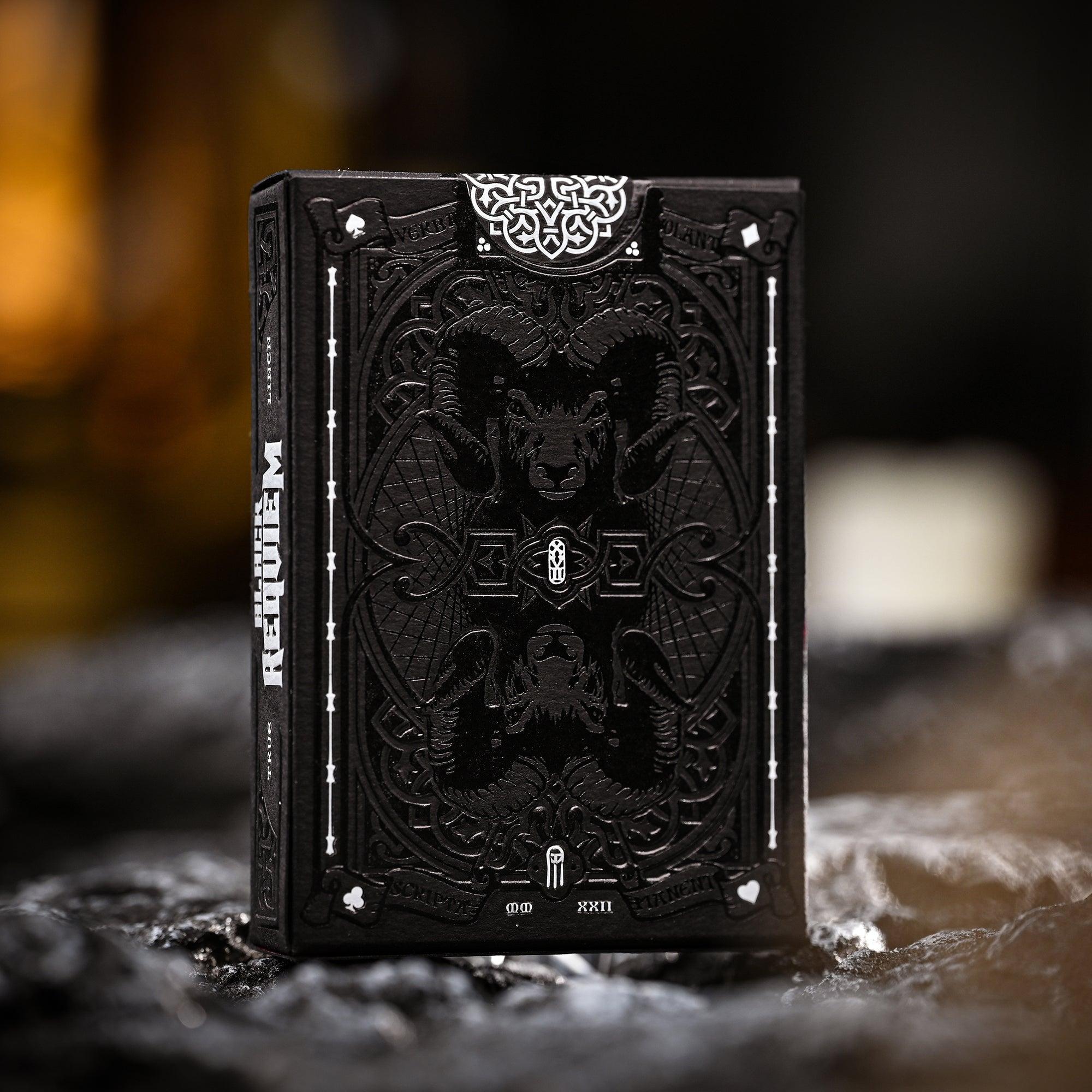 Black Requiem Counterspell Playing Cards - Premium Gothic Magic Themed Deck for Collectors & Card Games | Perfect for Poker, Magic Tricks & Game Nights