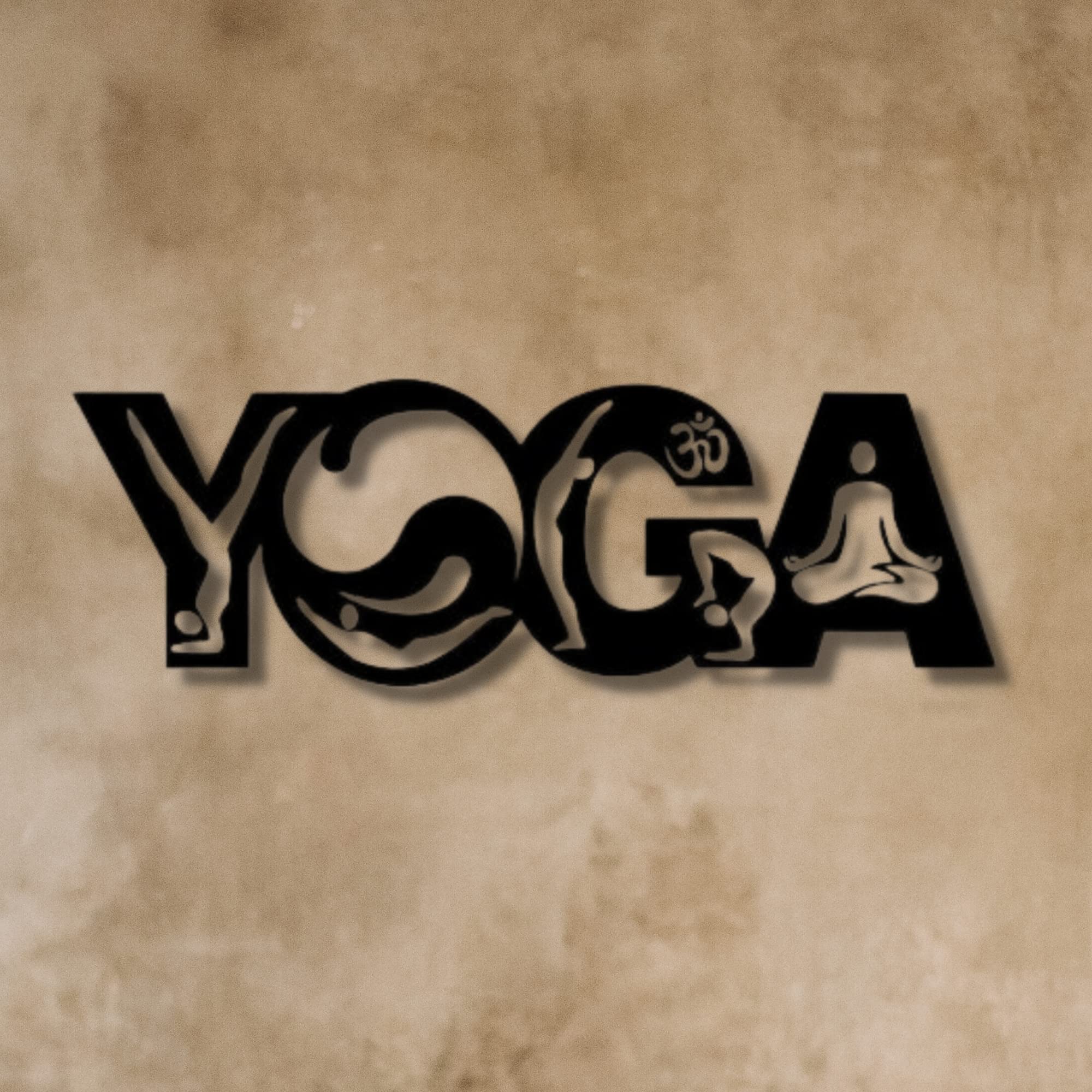 YOGA Metal Wall Art - Home Decor for Living Room & Bedroom