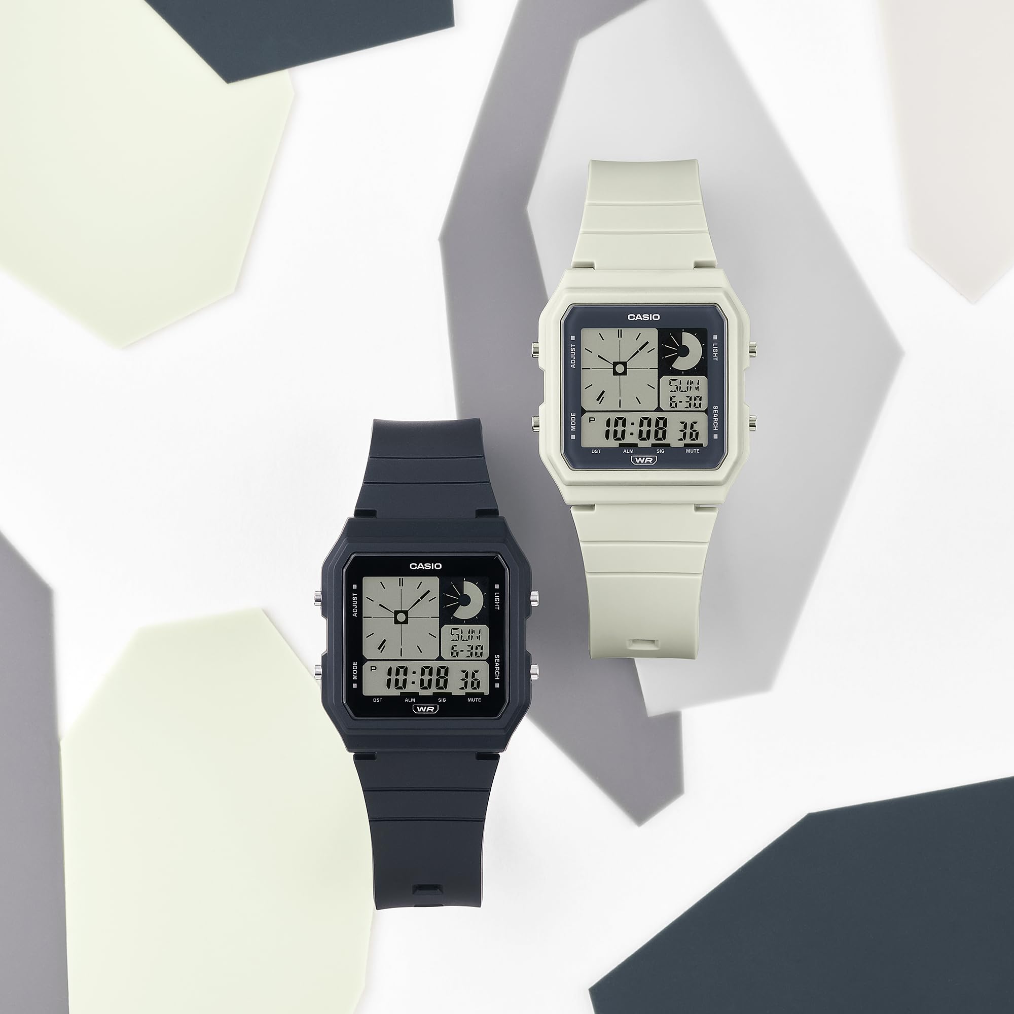 Casio POP Bio-Based Renewable Band LED Backlight Digital Watch with Daily Alarm - Stylish Eco-Friendly Watch for Men & Women, Perfect for Everyday Wear, Workouts, and Outdoor Activities
