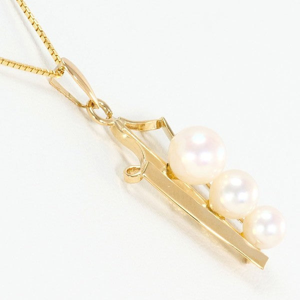 18K Yellow Gold Pearl Necklace for Women - Elegant Bridal Jewelry, Wedding Gift & Anniversary Present - Perfect for Formal Events, Date Nights & Special Occasions