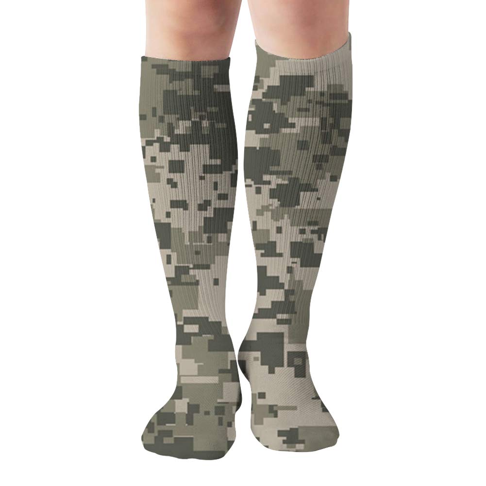 Digital Camo Compression Socks - Olympic Fencer Approved for Sports & Workouts