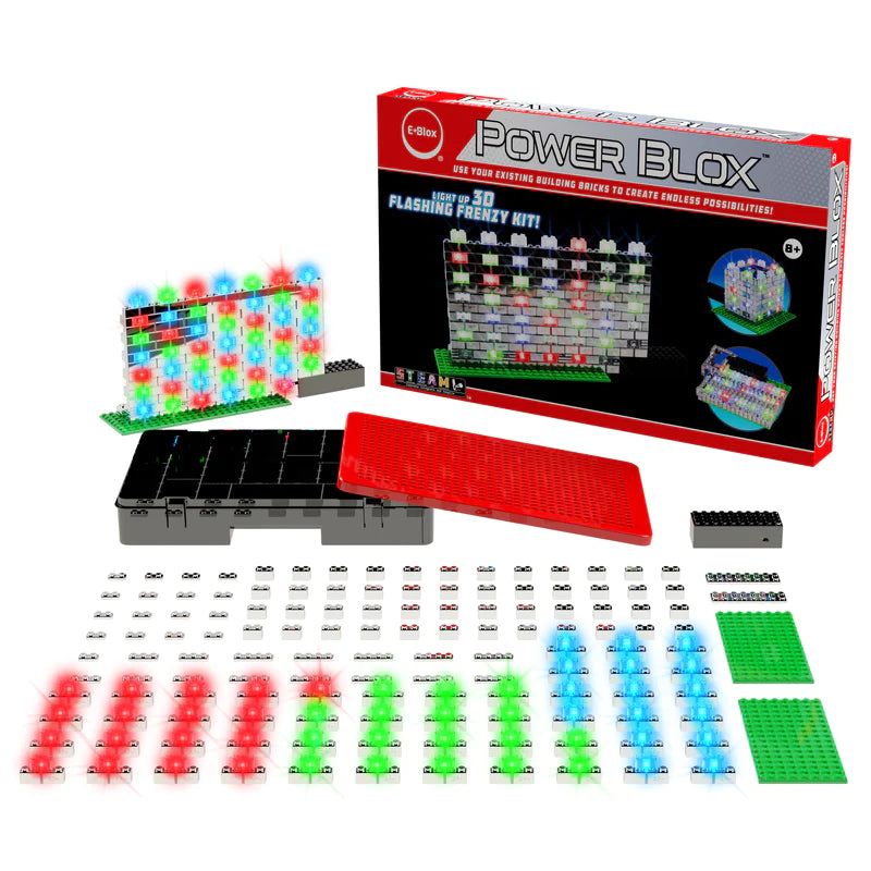 Power Blox™ Flashing Frenzy Set - Light Up Building Blocks for Kids, STEM Educational Toys - Perfect for Birthday Gifts & Creative Play at Home or School