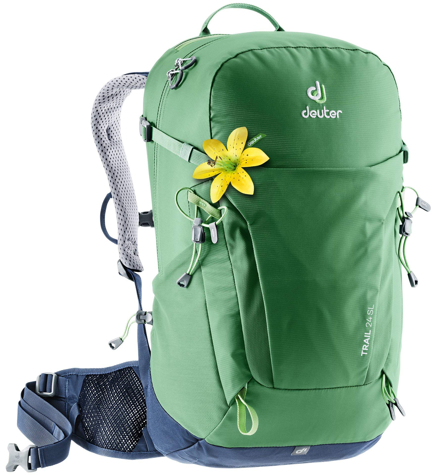 Deuter Women's Hiking Backpack - Lightweight & Durable Outdoor Sports Pack with Ventilation System, Leaf-Navy Color, One Size - Perfect for Hiking, Camping & Travel Adventures