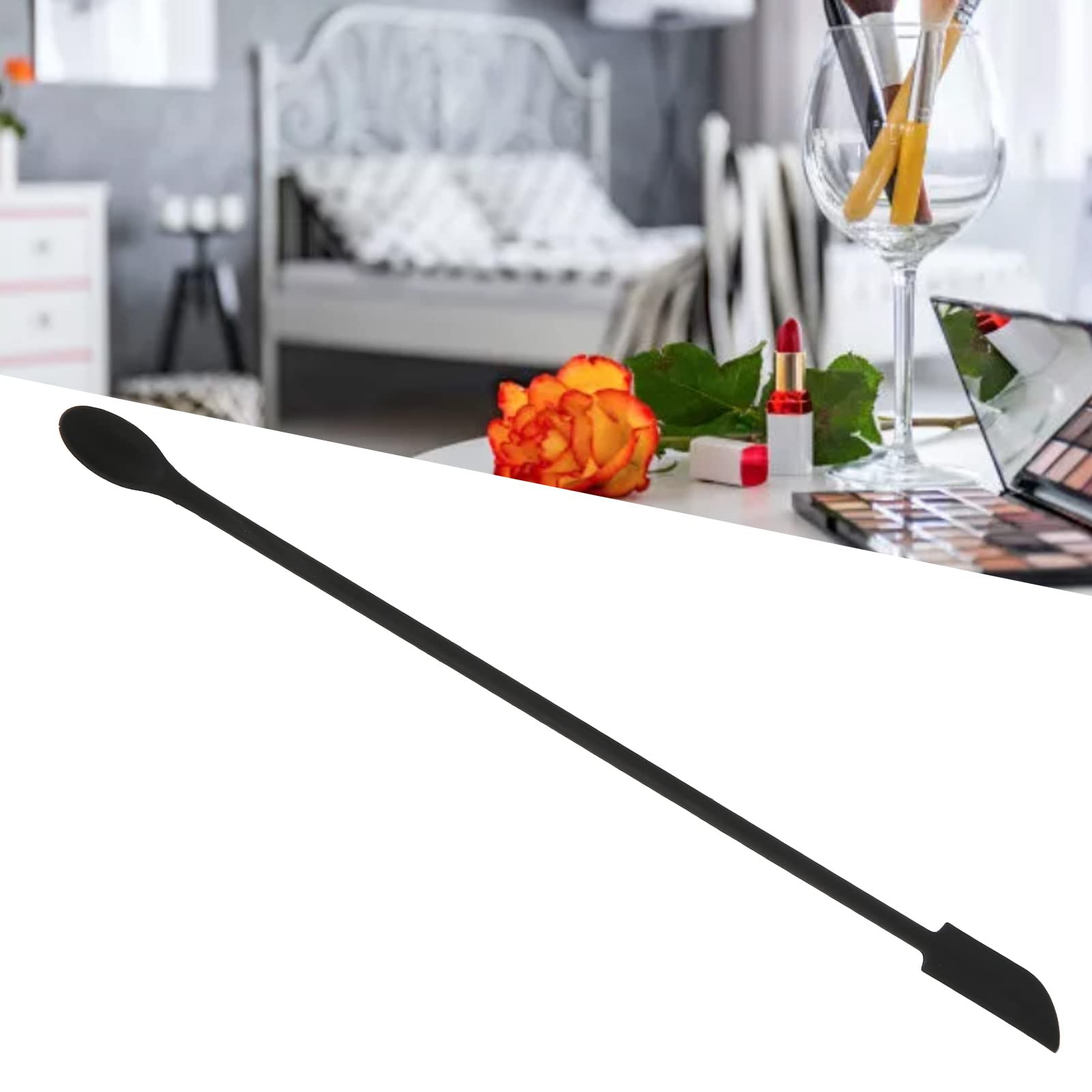 Sonew Beauty Spatula - 2-Sided Silicone Mini Lengthened Slim Makeup Spatula for Jars & Creams | Perfect for Beauty & Kitchen Use | Great for Scooping Skincare, Cosmetics & Food Jams