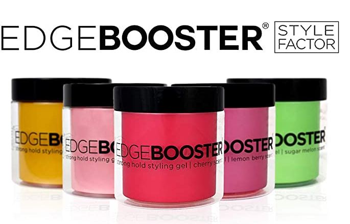 STYLE FACTOR EDGE BOOSTER STRONG HOLD STYLING GEL 16.9 OZ - Professional Hair Gel for Men & Women with Maximum Hold, Frizz Control & Shine - Perfect for Curly, Wavy & Straight Hair Styling at Home or Salon