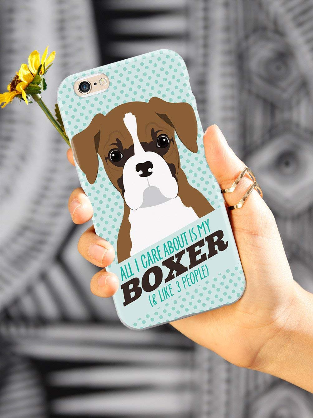 Inspired Cases - Premium 3D Textured Protective Phone Case for Apple iPhone 12 | Shockproof & Anti-Scratch Cover with Boxer Dog Design - Perfect for Gym, Outdoor & Daily Use