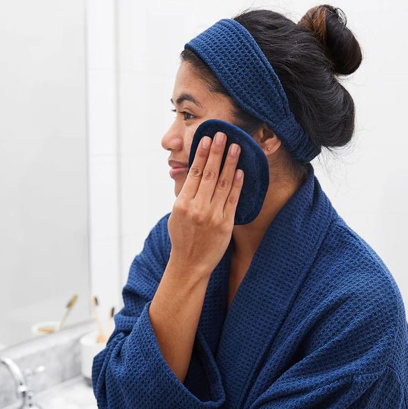 Dock & Bay Quick-Dry Makeup Headband for Women - Soft & Absorbent Hair Band for Skincare, Washing Face, Shower & Spa - Adjustable & Reusable Beauty Accessory