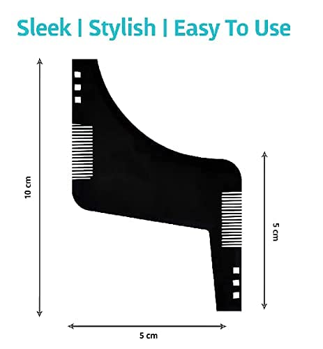 KHUSHI Beard Shaper & Comb for Men - Professional Grooming Tool for Home & Salon Use - Perfect Beard Styling Accessory for Daily Care & Special Occasions