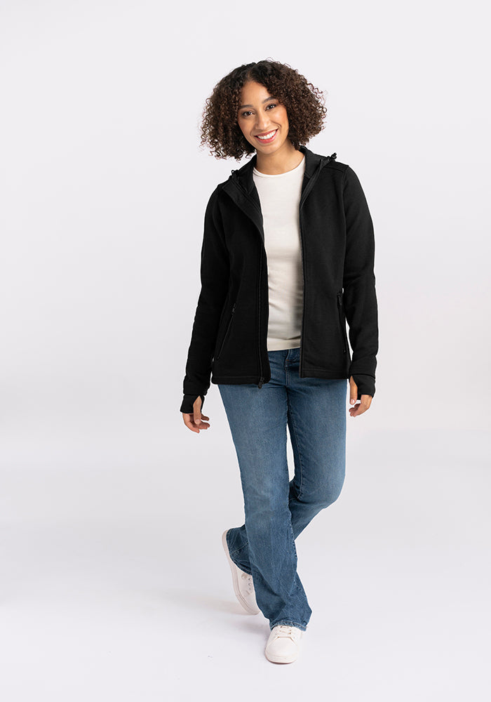Cubby Hooded Sweatshirt for Men & Women - Soft Fleece Pullover with Kangaroo Pocket - Black - Perfect for Casual Wear, Outdoor Activities & Lounge