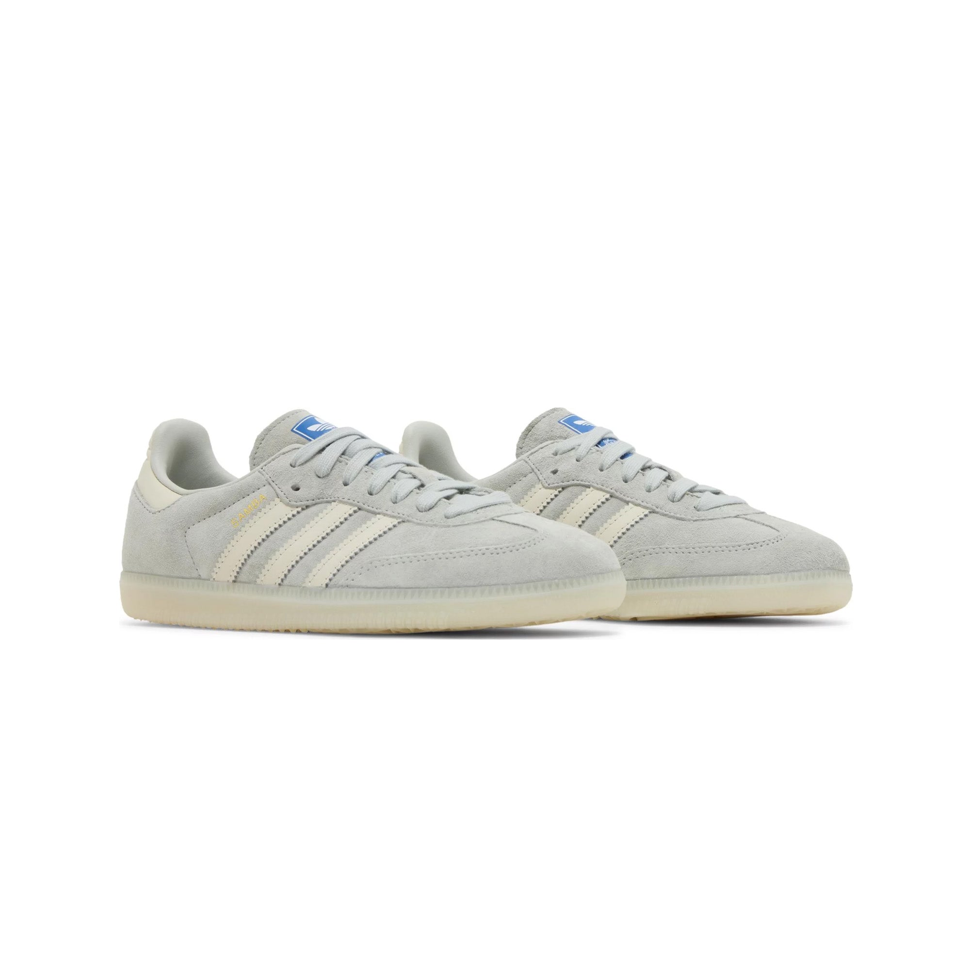 Adidas Samba OG 'Wonder Silver' Sneakers 2024 - Classic White & Silver Leather Shoes for Men & Women - Perfect for Casual Wear, Street Style & Everyday Comfort