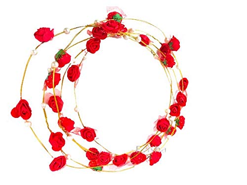 Evisha Fabric Tiara Crown Headband - Elegant Hair Accessories for Women & Girls | Perfect for Weddings, Parties, and Special Occasions