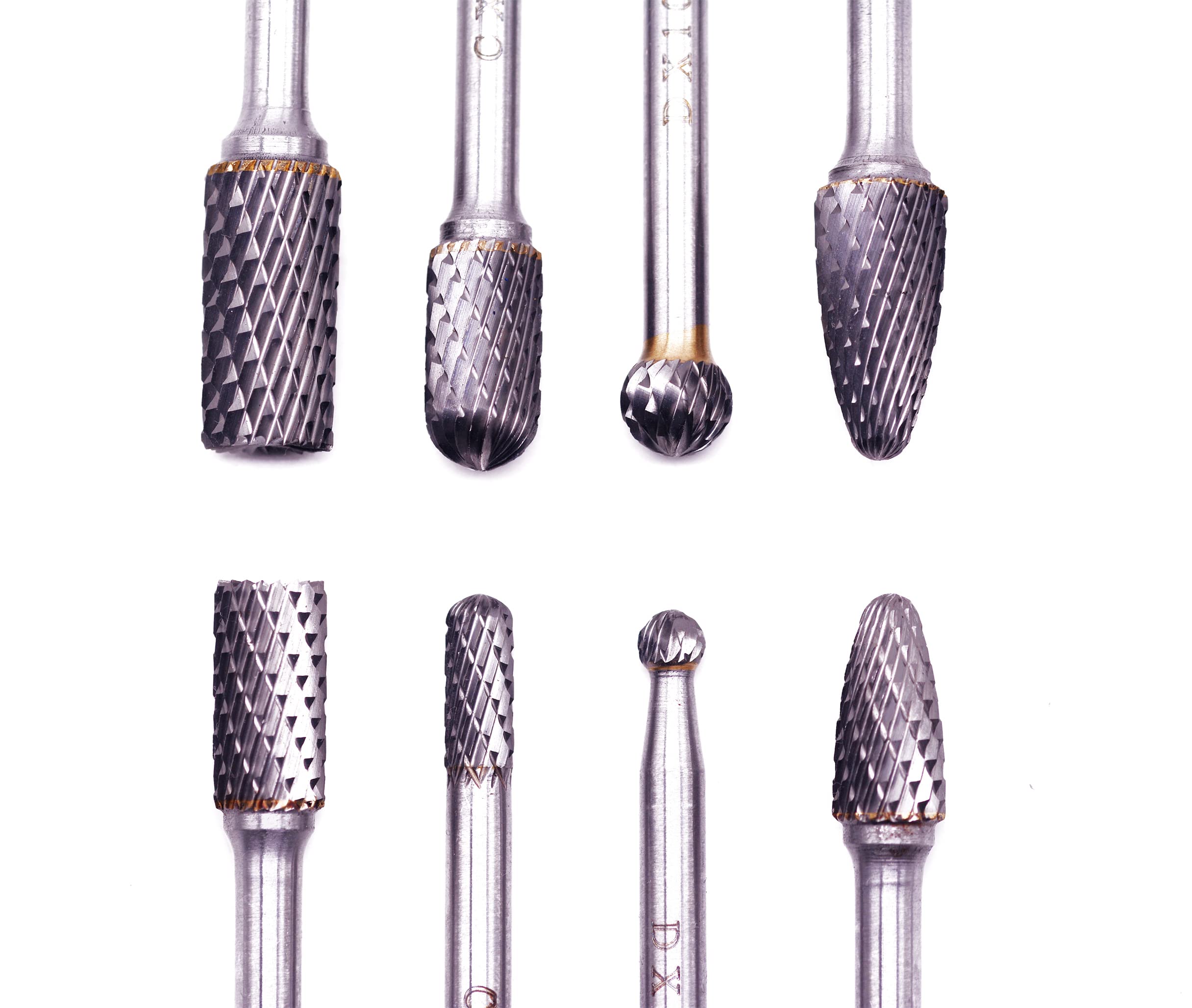 8pcs Tungsten Carbide Burrs Set - 1/4