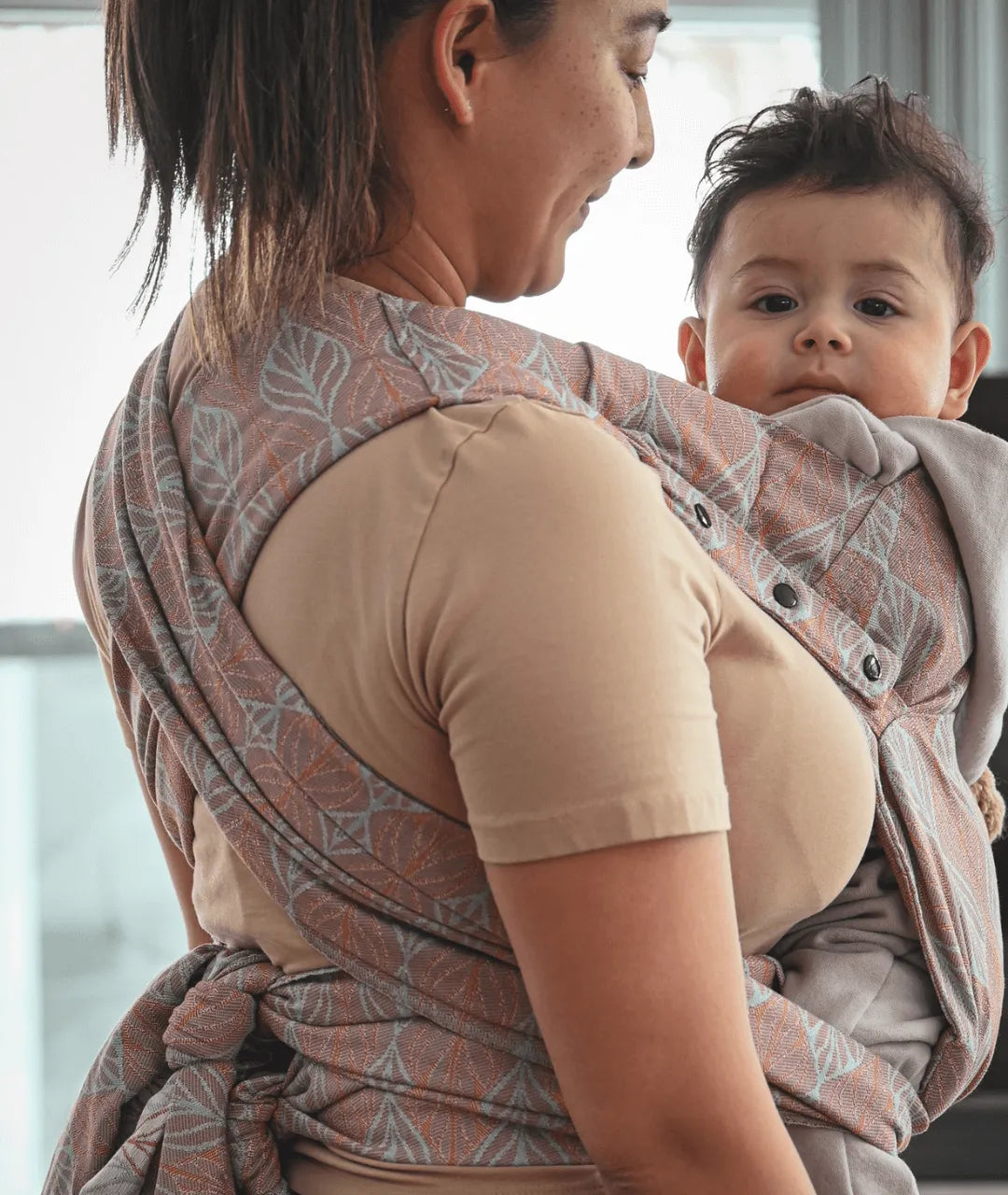 Meh Dai Baby Carrier - 3 in 1 Adjustable Sling Wrap for Newborn to Toddler - Stylish Pattern Designs - Perfect for Hands-Free Parenting, Shopping & Outdoor Adventures