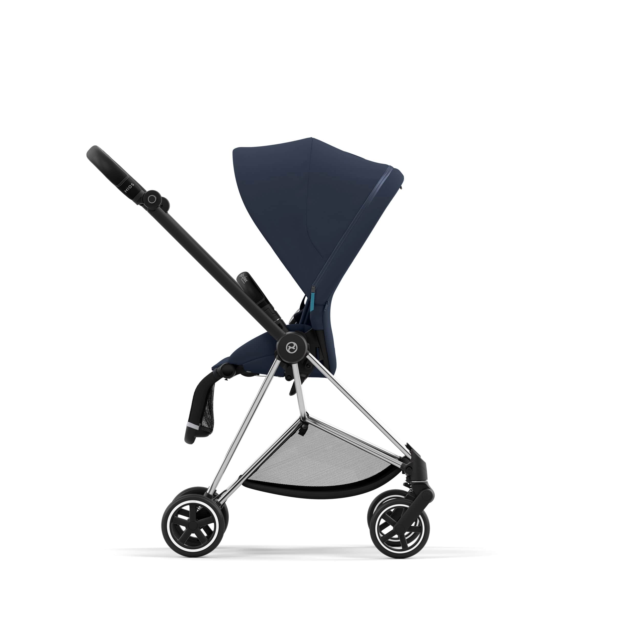 Cybex Mios 3 Complete Stroller in Chrome/Black - Lightweight Travel Stroller for Newborns to Toddlers | Perfect for City Walks, Travel & Everyday Use
