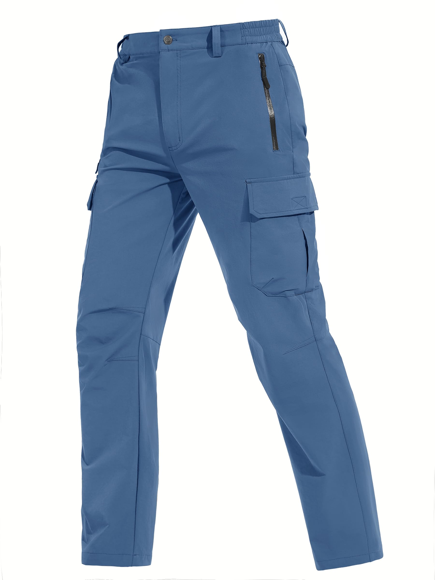 TACVASEN Men's Cargo Pants - 5 Pocket Waterproof Lightweight Quick-Dry Ripstop Stretch Pants for Hiking, Work, Travel & Outdoor Adventures | Perfect for Camping, Climbing & Casual Wear