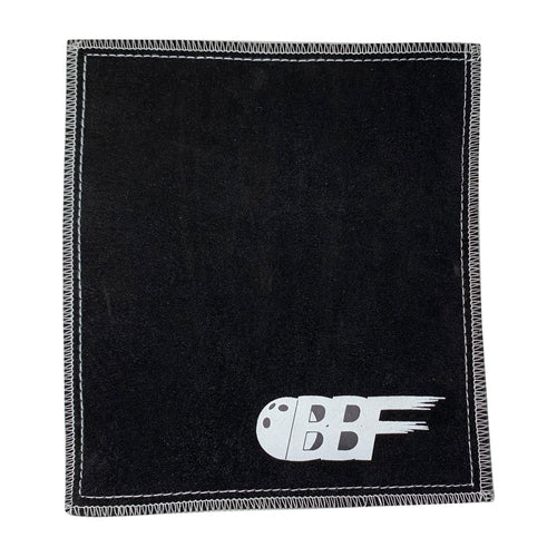 Ultra Tac Black & White Leather Bowling Shammy Pad - Premium Grip Enhancer for Bowlers | Perfect for League Play & Practice Sessions
