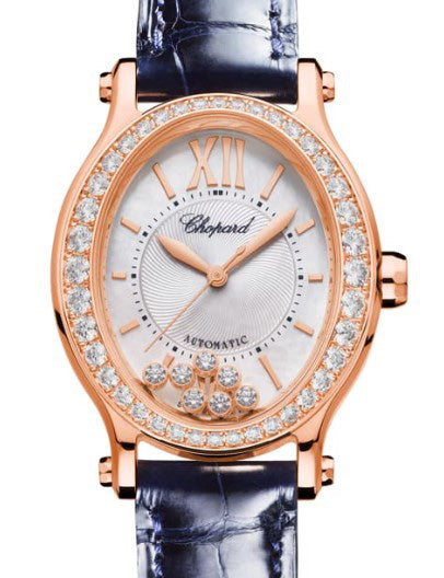 Chopard Happy Sport Oval Ethical Rose Gold & Diamonds Ladies Watch - Luxury Women's Timepiece for Formal Events, Business Meetings & Special Occasions