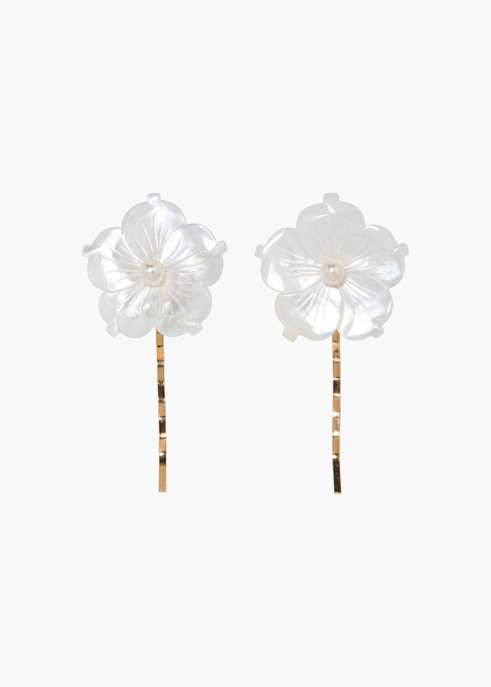 Zia Bobby Pins - Mother of Pearl Hair Clips for Women, Secure Hold Hair Accessories for Wedding, Prom, Party & Everyday Use