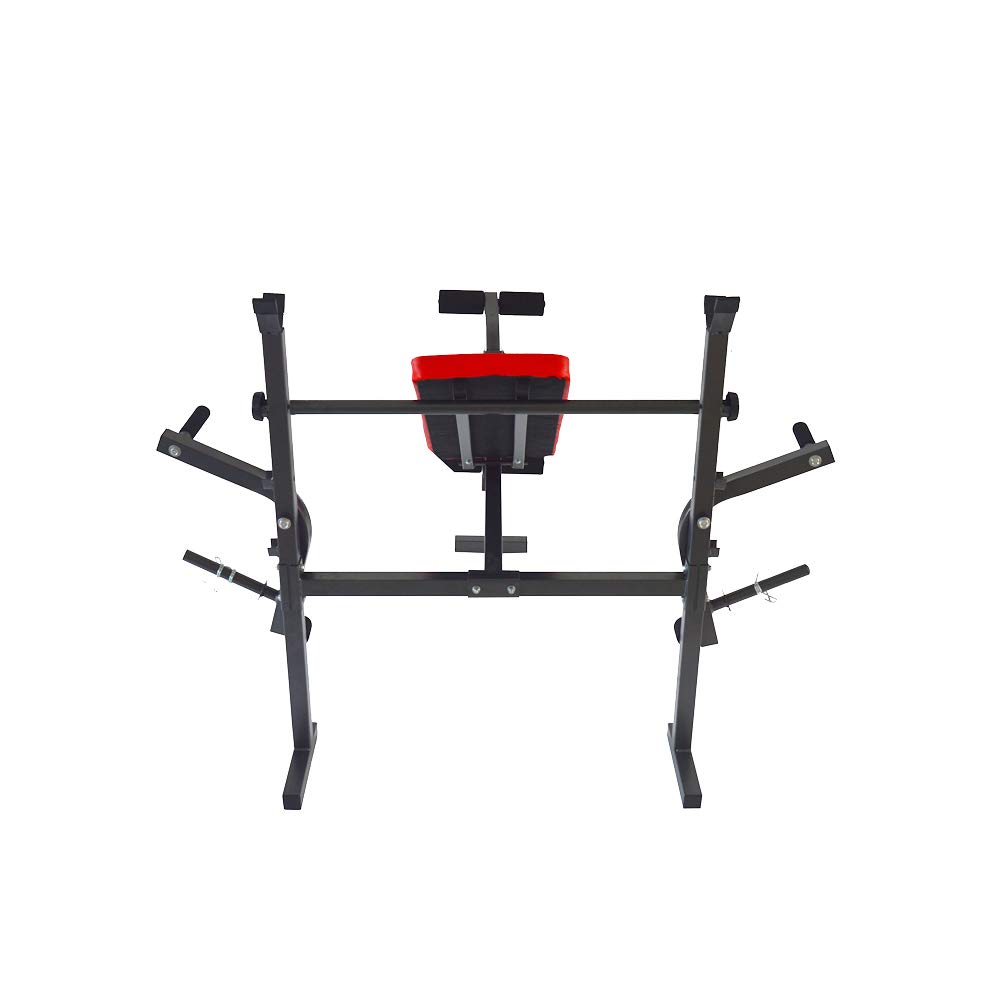 INTBUYING Adjustable Weight Bench for Home Gym - Foldable Workout Bench for Strength Training, Weight Lifting & Exercise - Perfect for Home Workouts, Bodybuilding & Fitness Training