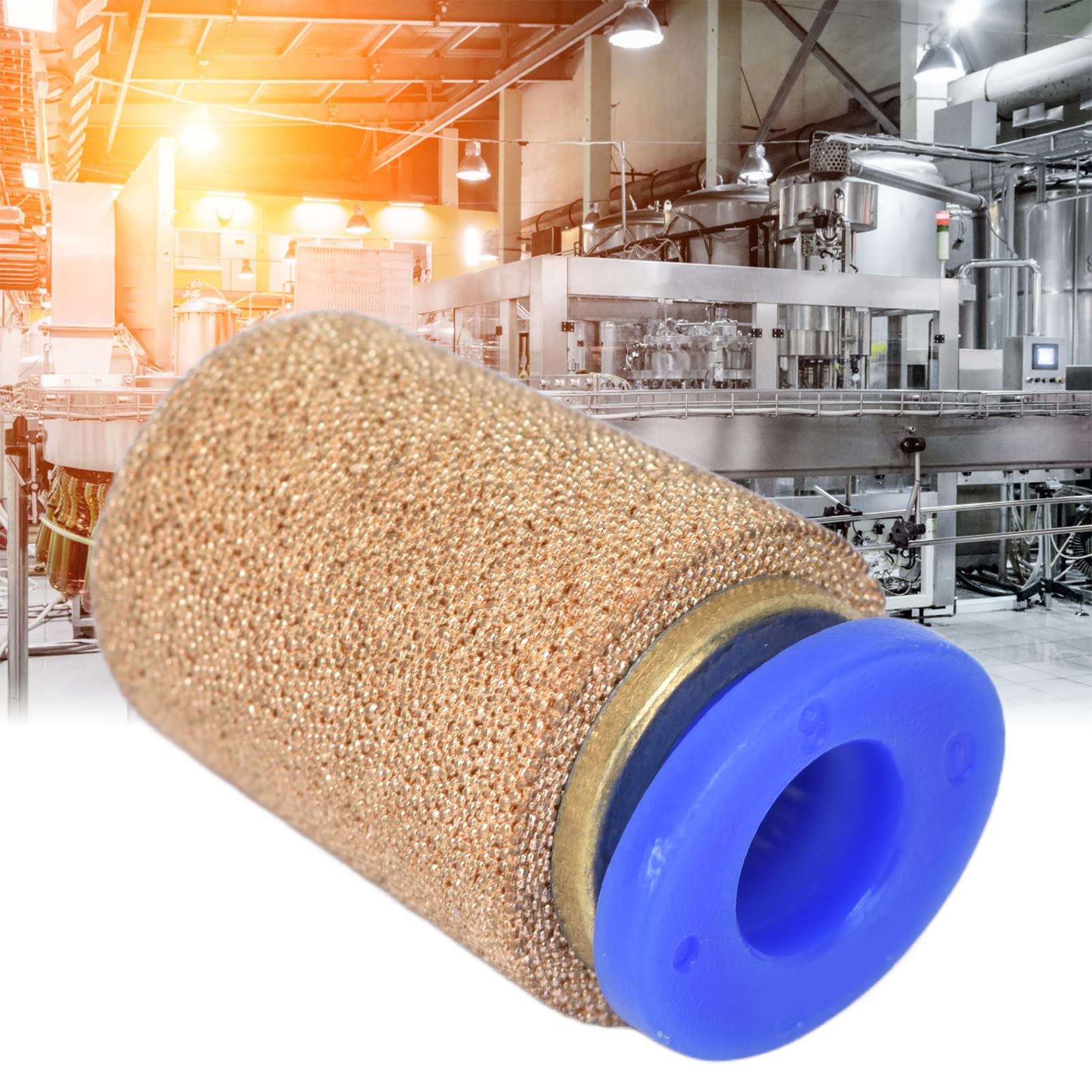 High-Quality Air Filter & Noise Reduction Pneumatic Muffler - Easy Install Brass Fitting for Air Line & Solenoid Valves | Perfect for Industrial Automation & Pneumatic Systems