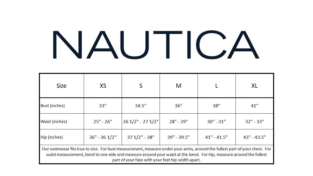 Nautica Women's One Piece Swimsuit - Cross Back Tummy Control, Quick Dry, Removable Cups & Adjustable Straps for Swimming, Beach & Pool Activities