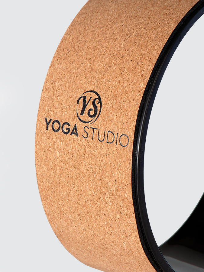 Premium Cork Yoga Wheel for Back Stretching & Flexibility - Eco-Friendly Yoga Prop for Home & Studio Workouts - Perfect for Yoga, Pilates & Mobility Training