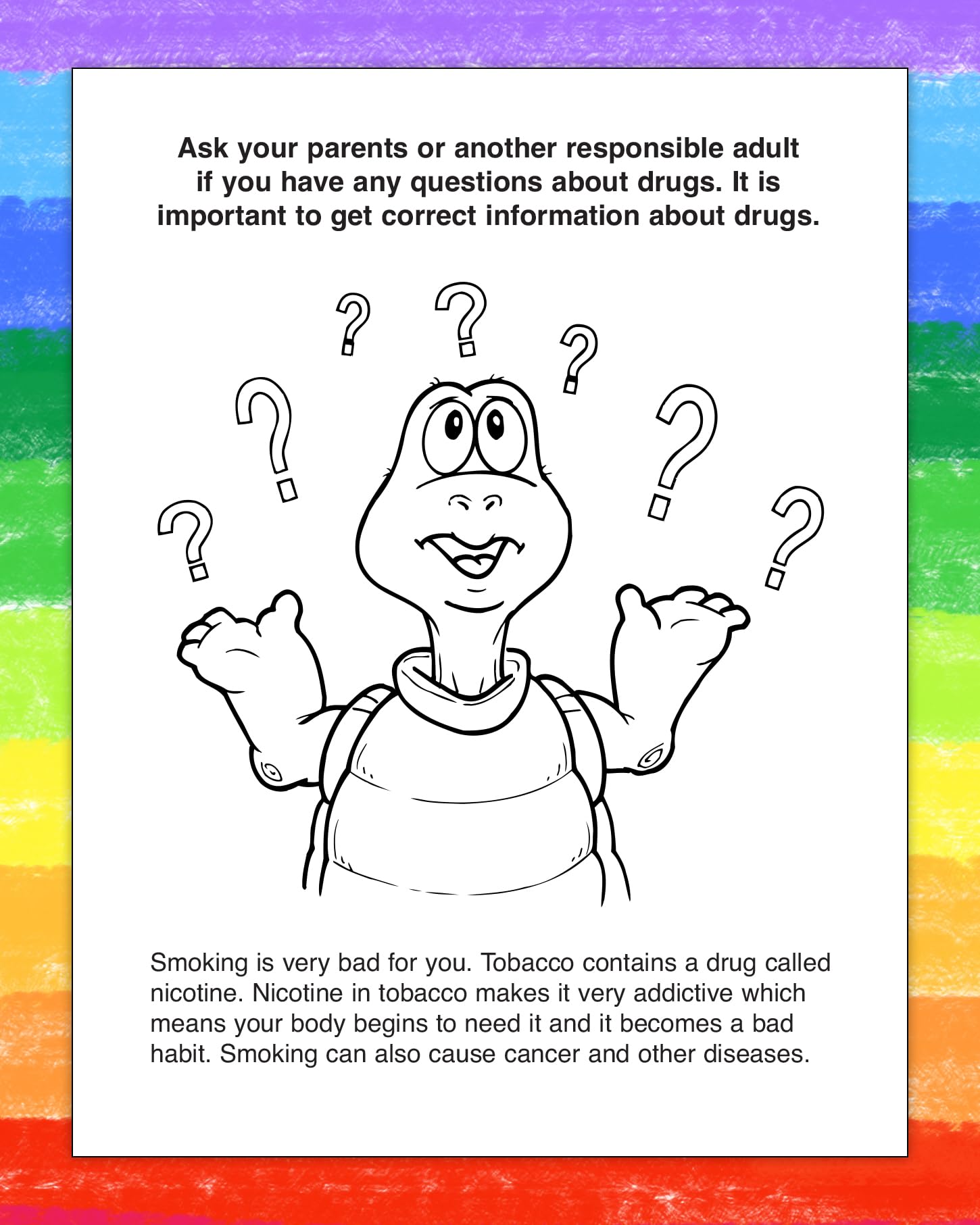 ZOCO Drug Prevention Educational Coloring Books - 250 Bulk Pack (No Crayons Included) | Stay Drug Free Safety Activities for Kids with Games & Puzzles | Perfect for Schools, Community Outreach & Child Awareness Programs