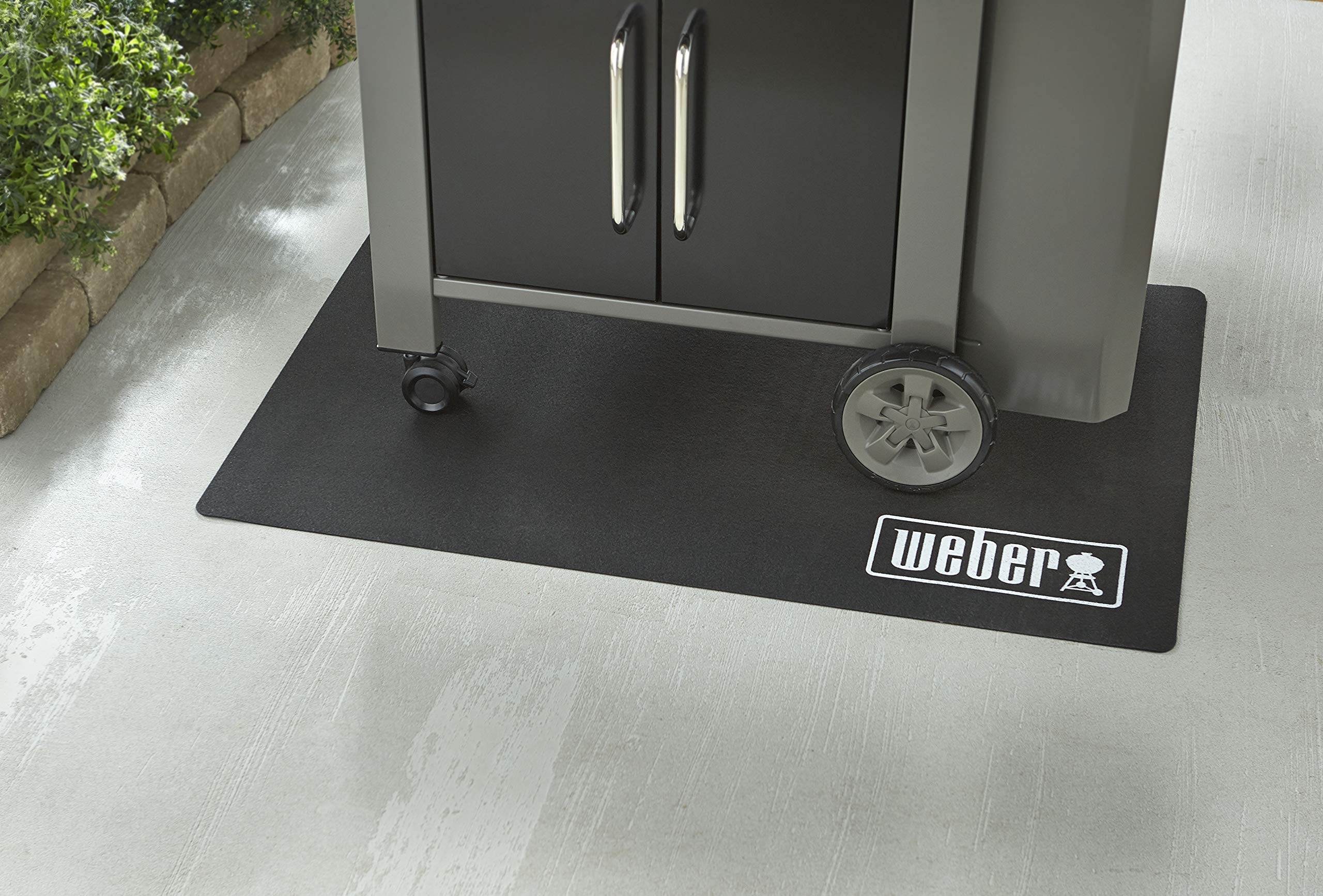Weber Grill Floor Protection Mat - Heavy Duty Non-Slip BBQ Mat for Outdoor Cooking, Patio, Deck & Garage Use