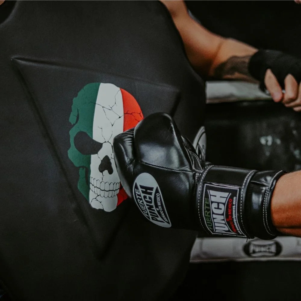 Mexican™ Matt Black Boxing Chest Guard - High-Quality Protective Gear for Boxing, MMA & Training - Perfect for Fighters & Athletes