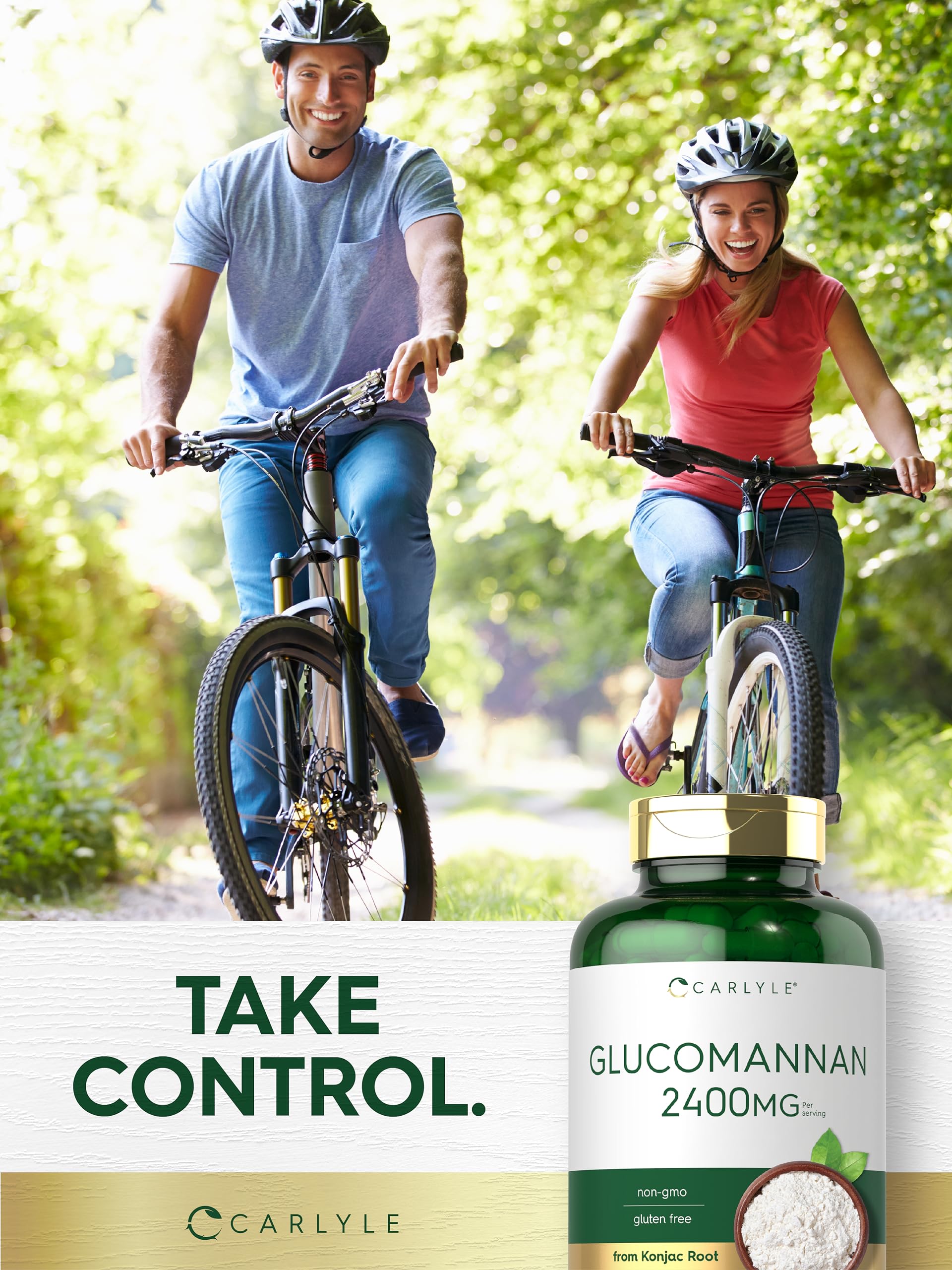 Carlyle Glucomannan Capsules 200 Count | Soluble Fiber Supplement Pills | Non-GMO, Gluten Free, Vegan | Supports Weight Management & Digestive Health | Perfect for Keto & Low-Carb Diets