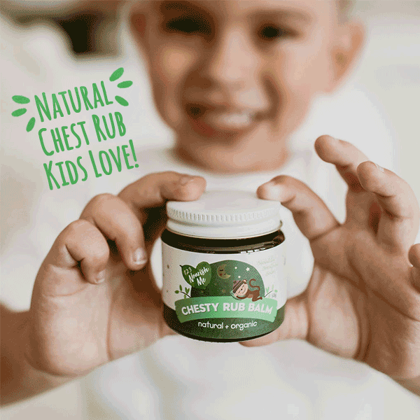Nourish Me Chesty Rub Balm 50g - Natural Chest Relief for Cough & Congestion - Perfect for Cold & Flu Season