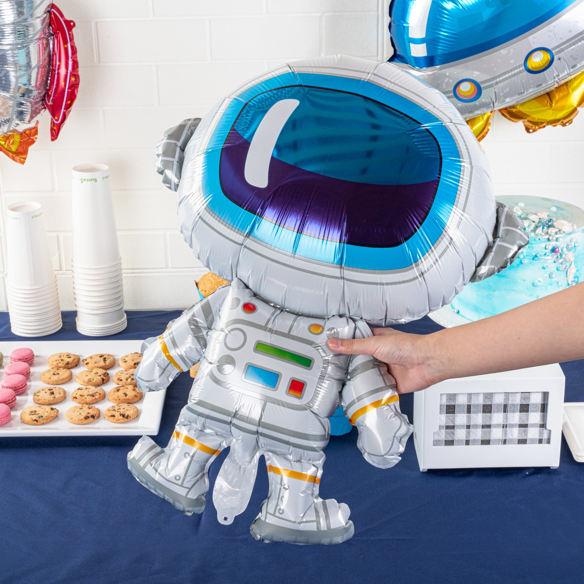 Balloonify Mylar Astronaut Balloon 30.25x23 Inch - Space Themed Party Decorations for Birthday, Baby Shower & Space Adventure Events - 1 Count Box