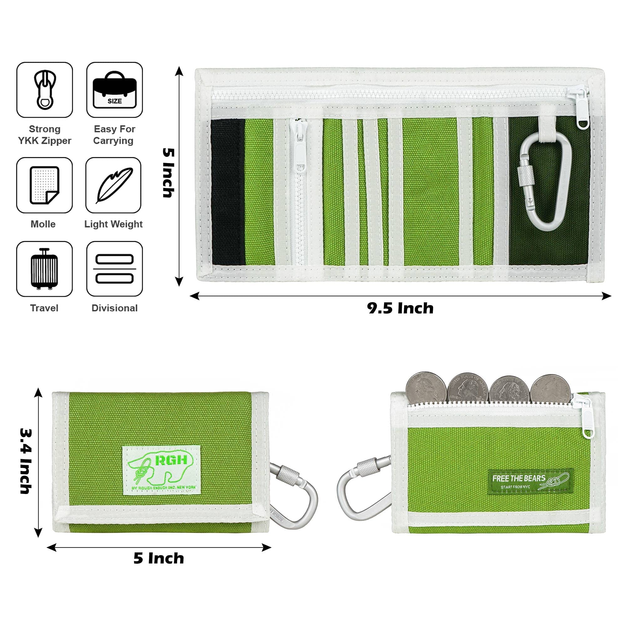 Rugged Kids Wallets for Teen Boys - Durable Wallet with Keychain Set | Perfect for School, Travel & Everyday Use