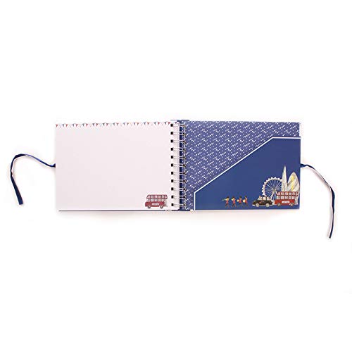 London Icons Travel Journal Notebook - Vintage British Souvenir Scrapbook for Vacation Memories, City Sightseeing & Adventure Travel