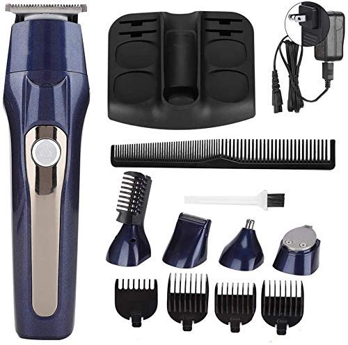 5-in-1 Electric Hair Clippers for Men - Professional Hair Trimmer, Beard Trimmer & Nose Hair Shaver Kit with Multiple Attachments - Perfect for Home Haircuts for Adults & Kids | Great for DIY Grooming, Travel & Family Use