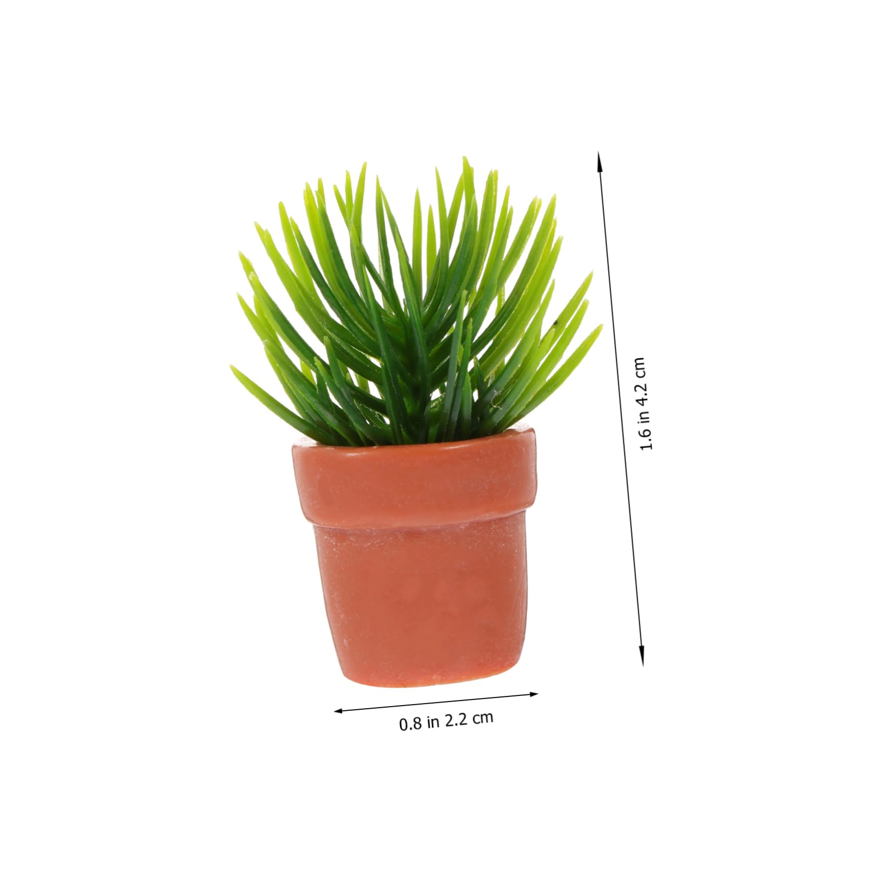 10pcs Mini Simulation Bonsai Plants for Dollhouse Landscaping - Realistic Miniature House Decor for DIY Scenes, Fairy Gardens & Model Displays
