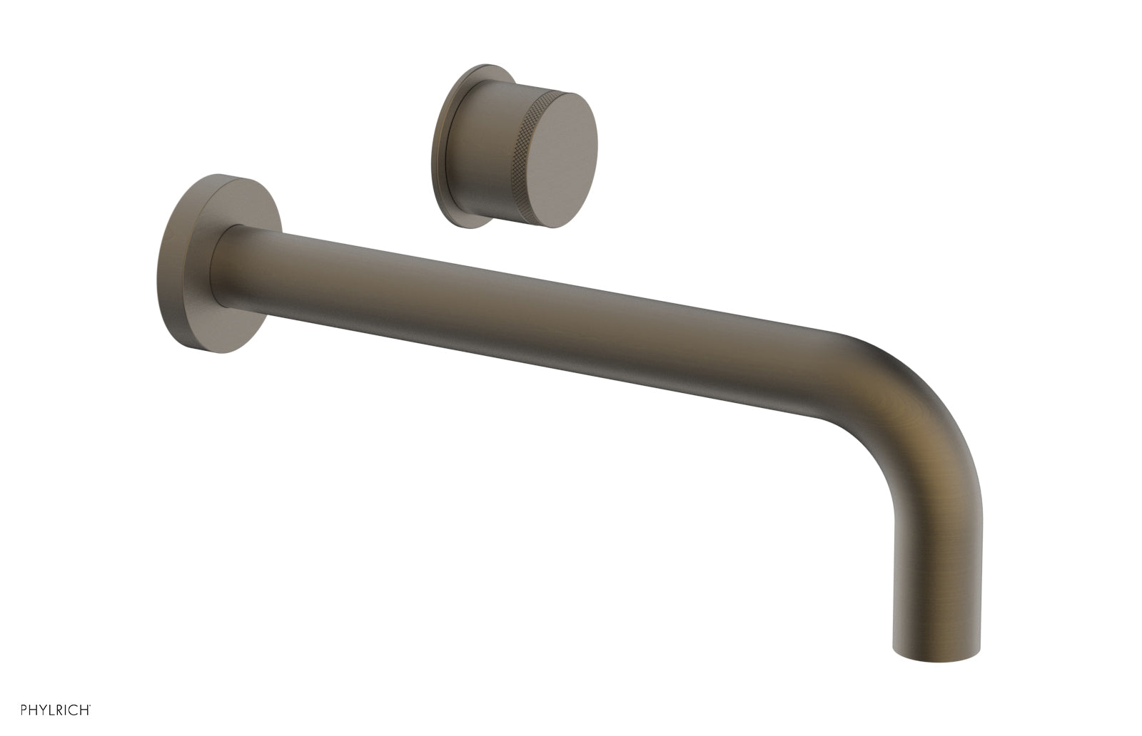 Basic II 10 Single Handle Wall Mount Lavatory Faucet Set with Knurled Handle - 230 18 10 - Perfect for Bathroom Sink, Powder Room & Guest Bath Installation