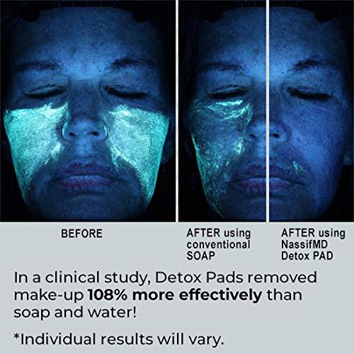 NassifMD Facial Radiance Pads & Glycolic Acid Face Wash Set - Exfoliating Skincare Duo for Glowing Skin | Perfect for Daily Cleansing & Brightening Routine