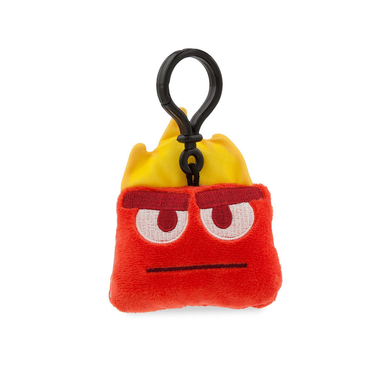Disney Inside Out Anger Emoji Plush Backpack Clip - Cute Character Keychain for Kids, School Bags & Travel Accessories | Perfect for Backpacks, Lunch Boxes & Gift Giving