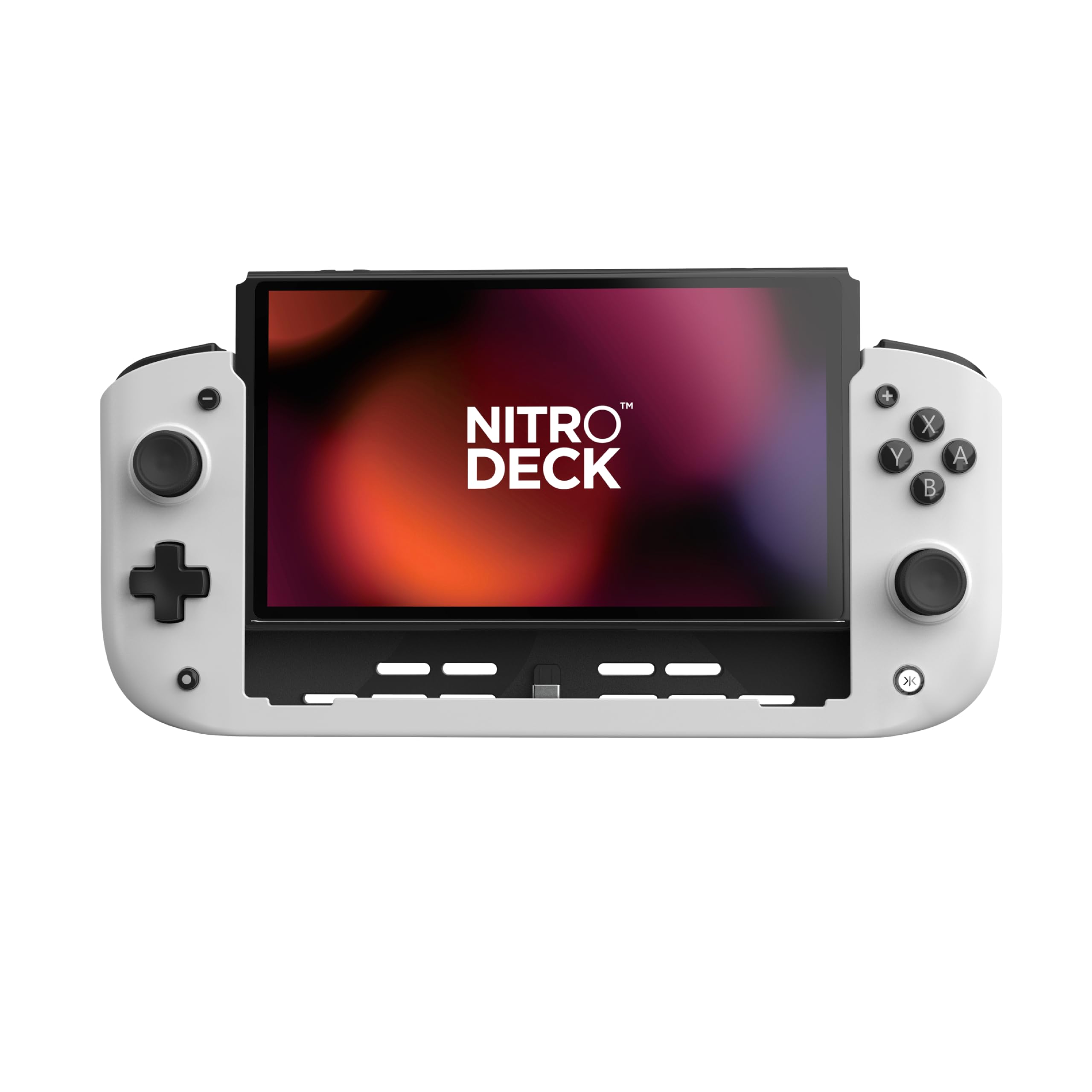 CRKD Nitro Deck Standard Edition (White) - Ergonomic Controller for Nintendo Switch & Switch OLED - Perfect for Gaming, Travel & Competitive Play