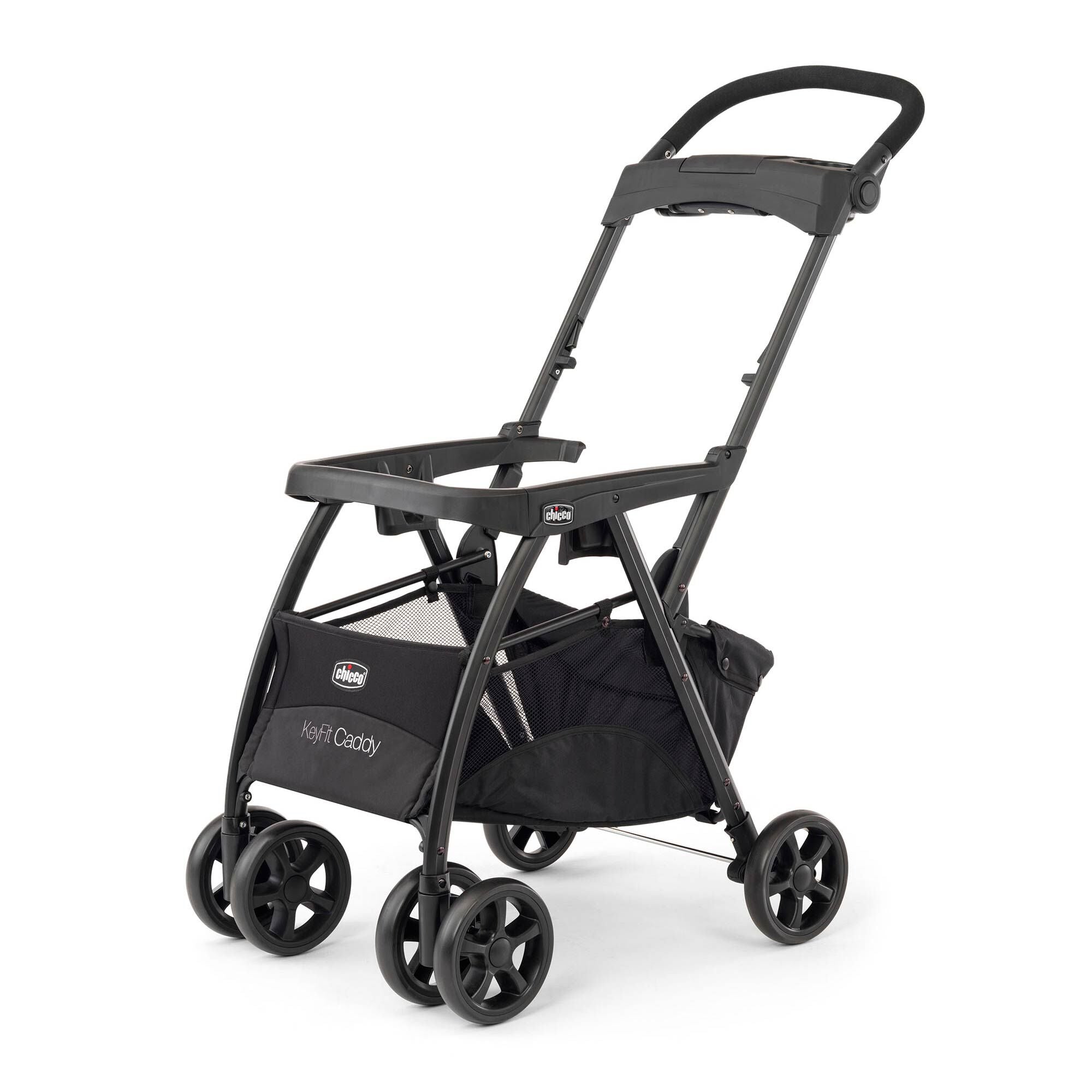 Chicco KeyFit Caddy Frame Stroller - Lightweight Infant Car Seat Carrier for Baby Travel | Perfect for Shopping, Airports & Daily Errands