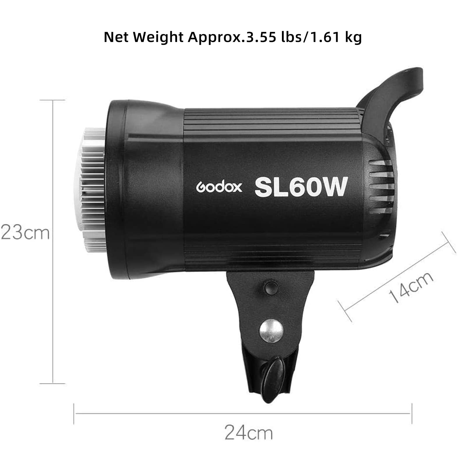 Godox SL-60W Upgraded Version SL60IID 70W LED Video Light with 8 FX Effects, APP Control & Bowens Mount - Portable Continuous Lighting for YouTube Videos, Live Streaming, Photography, and Studio Shooting