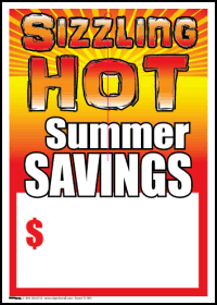 100-Pack Sale Tags - Summer Savings Promotion Labels for Retail Stores & Clearance Events | Perfect for Discount Pricing, Seasonal Sales & Bargain Deals
