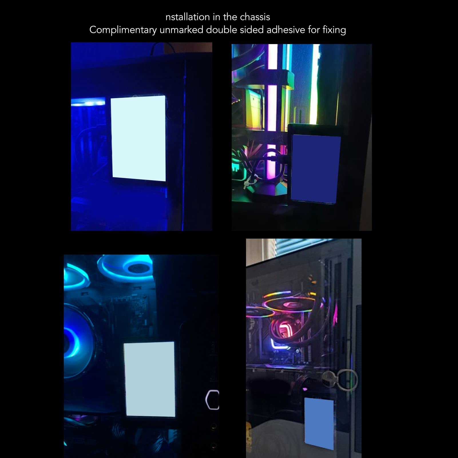 ANKROYU Computer Monitoring Secondary Screen - SECC Board PC Case Display with Auto Shutdown | IPS LCD Screen for Laptop, Desktop & Phone | Perfect for Gaming, Office Work & System Monitoring