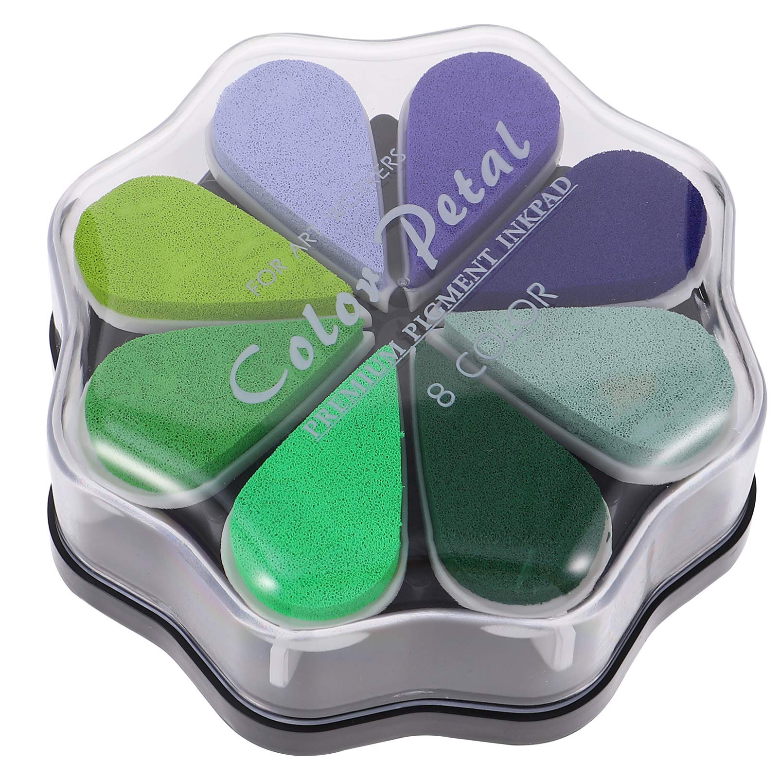 MILISTEN DIY Stamp Pad Kit - Non-Toxic Ink Pad for Kids Crafting, Fingerprint Art, Scrapbooking & Card Making - Perfect for Toddler Play, Sponge Stamps & Creative DIY Projects